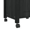 vidaXL Kitchen Trolley Plain Black