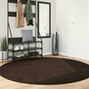 vidaXL Area Rugs Round HUARTE Brown &Oslash; 200 CM Polyester