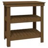 vidaXL Work Bench Honey Brown 78.5x50x80 cm Solid Wood Pine