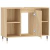 vidaXL Bathroom Cabinet Sonoma Oak 80x33x60 cm Engineered Wood