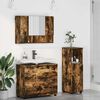 vidaXL Bathroom Furniture Set with Drawer with Shelf 3 pcs Smoked Oak