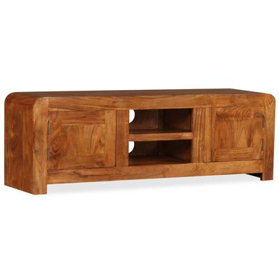 vidaXL TV Cabinet Solid Wood with Honey Finish 120x30x40 cm