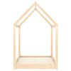 vidaXL Kids Bed Frame Solid Pine Wood 90x200 cm