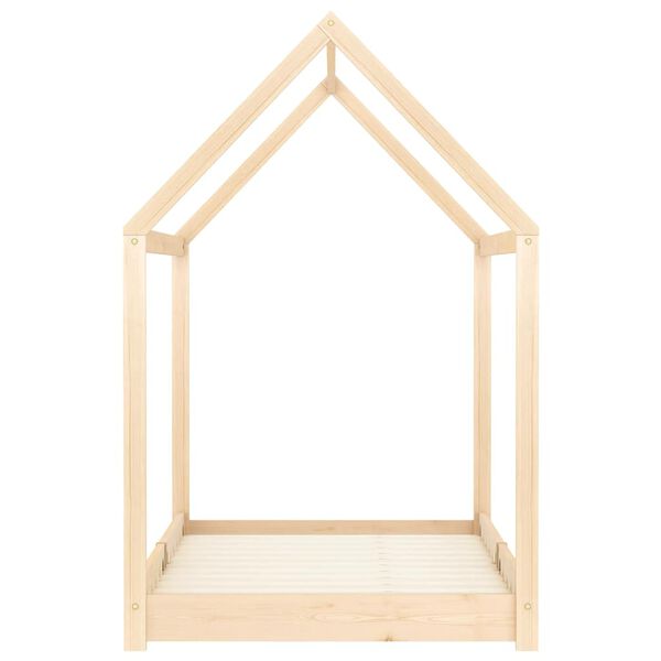 vidaXL Kids Bed Frame Solid Pine Wood 90x200 cm