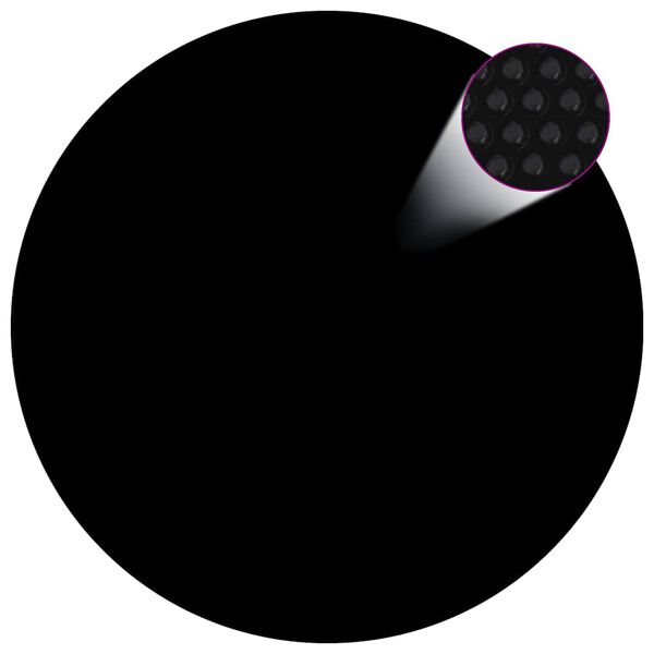 vidaXL Floating PE Solar Pool Film 527 cm Black and Blue