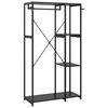 vidaXL Wardrobe Black 90x40x167 cm Metal and Engineered Wood
