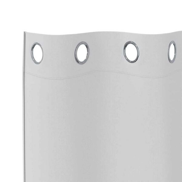 vidaXL Blackout Curtains with Rings 2 pcs Pale Grey 225 x 140 cm