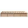 vidaXL Bed Frame Brown 80 x 200 cm Solid Pine Wood