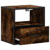 vidaXL Wall-mounted Bedside Cabinet Smoked Oak 40x31x39.5 cm