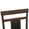 vidaXL Dining Chair 2 pcs Light Brown and Black Solid Rubber Wood