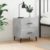 vidaXL Bedside Cabinet Concrete Grey 40x35x47.5 cm Engineered Wood