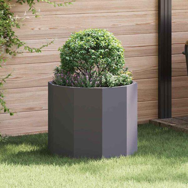 vidaXL Planter Black 60 x 60 x 50 cm Steel
