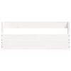 vidaXL Wall-mounted Shoe Racks 2 pcs White 59x9x23 cm Solid Wood Pine