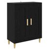 vidaXL Sideboard Black Oak 69.5 x 34 x 90 cm Engineered Wood