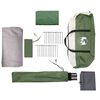 vidaXL Camping Tent Tunnel 5-Person Green Waterproof