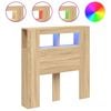 vidaXL LED Headboard Sonoma Oak 100x18.5x103.5 cm Engineered Wood