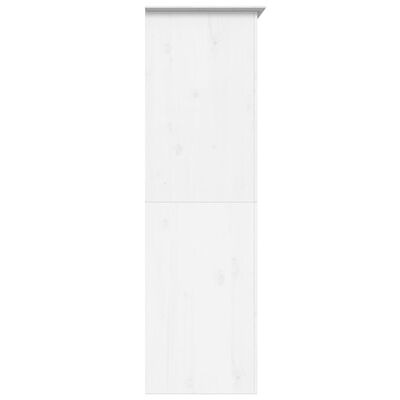 vidaXL Wardrobe BODO White 101x52x176.5 cm Solid Wood Pine
