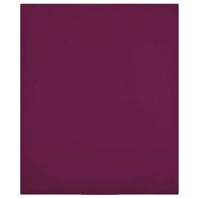 vidaXL Jersey Fitted Sheet Bordeaux 90x200 cm Cotton