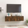 vidaXL TV Cabinet Set 2 pcs Brown 60 x 30 x 30 cm Engineered Wood