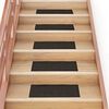 vidaXL Stair Mats Self-adhesive 15 pcs 60x25 cm Dark Brown Rectangular
