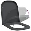 vidaXL Toilet Seat Anthracite 47.5 x 35 x 3.6 cm Duroplast