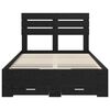 vidaXL Bed Frame with Drawer with Headboard Manual Engineered Wood