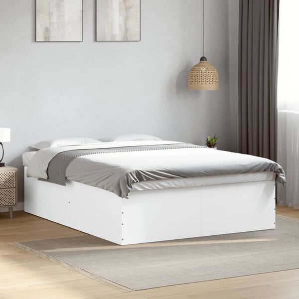 vidaXL Bed Frame without Mattress White 160x200 cm