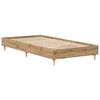 vidaXL Bed Frame No Mattress Artisan Oak 90x190 cm Single Engineered Wood