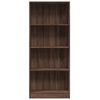 vidaXL Bookcase Brown Oak 60x24x143 cm Engineered Wood