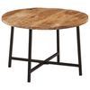 vidaXL Coffee Table 54x54x35 cm Solid Wood Mango and Iron