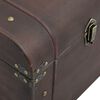 vidaXL Treasure Chest with Latches Dark Brown 110x50x39.5 cm Plywood