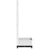 vidaXL Garden Planter with Trellis White 40x40x121.5 cm PP