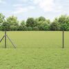 vidaXL Fence Post Grey 10 x 0.6 m (25 mm mesh) Steel and PVC