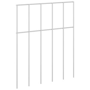 vidaXL Garden Fence Panel 12 pcs 25 x 30 cm Galvanised Steel Silver