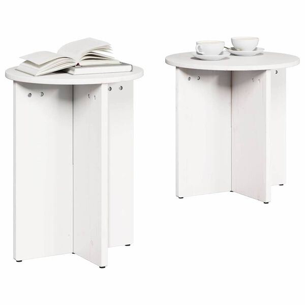 vidaXL Coffee Table 2 pcs White