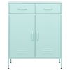 vidaXL Storage Cabinet Mint 80x35x101.5 cm Steel