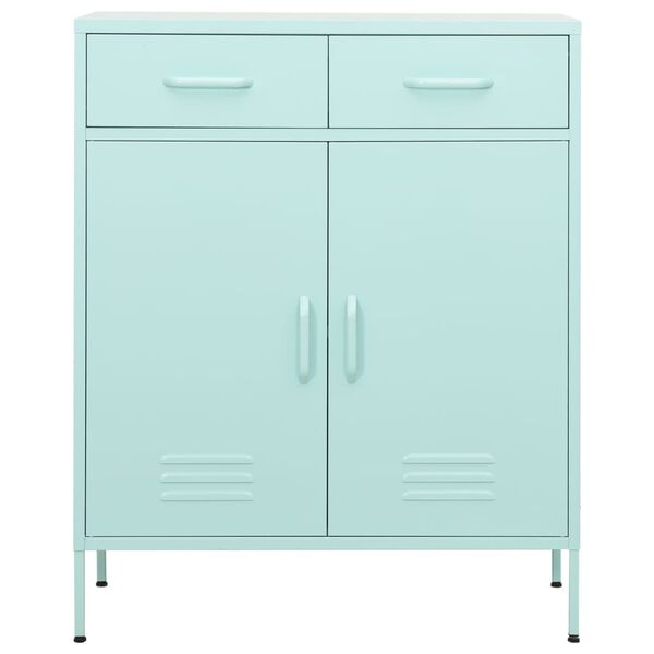 vidaXL Storage Cabinet Mint 80x35x101.5 cm Steel