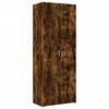 vidaXL Storage Cabinet Smoked Oak 70x42.5x225 cm Engineered Wood