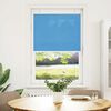 vidaXL Pleated Blind Blue 75x150 cm Fabric Width 74.4 cm Polyester