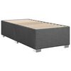 vidaXL Bed Frame without Mattress Dark Grey&nbsp;Single&nbsp;Fabric