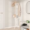 vidaXL Coat Stand White 176 cm Powder-coated Iron