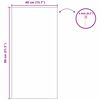 vidaXL Wall Mirror Rectangular 40 x 80 cm Tempered Glass