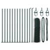 vidaXL Welded Wire Fence with Concrete Base 25 x 0.5 m (W x H)