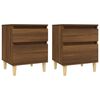 vidaXL Bedside Cabinets 2 pcs Brown Oak 40x35x50 cm