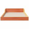 vidaXL Bed Frame Wax Brown 100 x 220 cm Solid Pine Wood