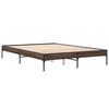vidaXL Bed Frame without Mattress Brown Oak 160x200 cm