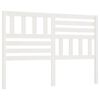 vidaXL Bed Headboard White 156x4x100 cm Solid Wood Pine