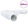 vidaXL Ventilation Duct Aluminium and PVC 6 m &Oslash;15 cm