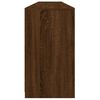 vidaXL Sideboard with LED Lights Brown Oak 202x37x67 cm