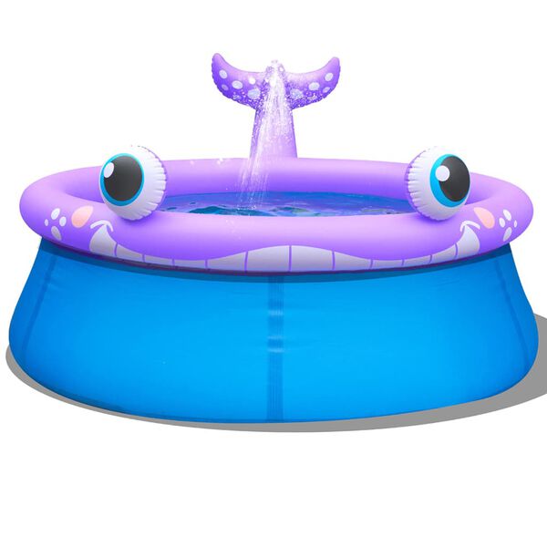 Jilong Inflatable Spray Pool Whale Shape 175x62 cm 1143 L